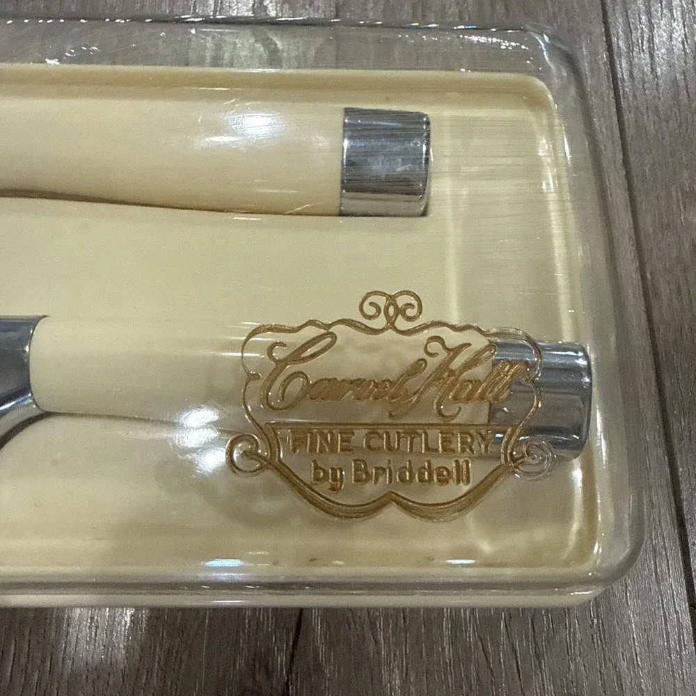 VINTAGE Carvel Hall Stainless Steel Carving Set in‎ Original Box NEW